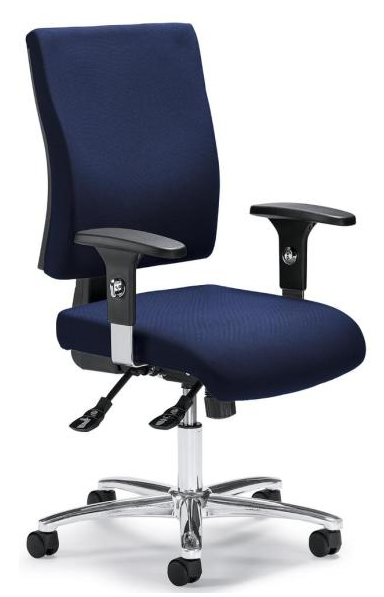 Brostuhl mit Stahl-Fukreuz verchomt