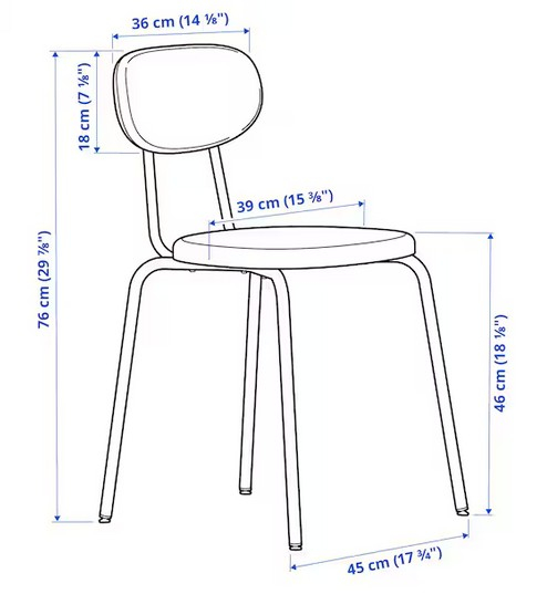 Stapelstuhl gepolstert