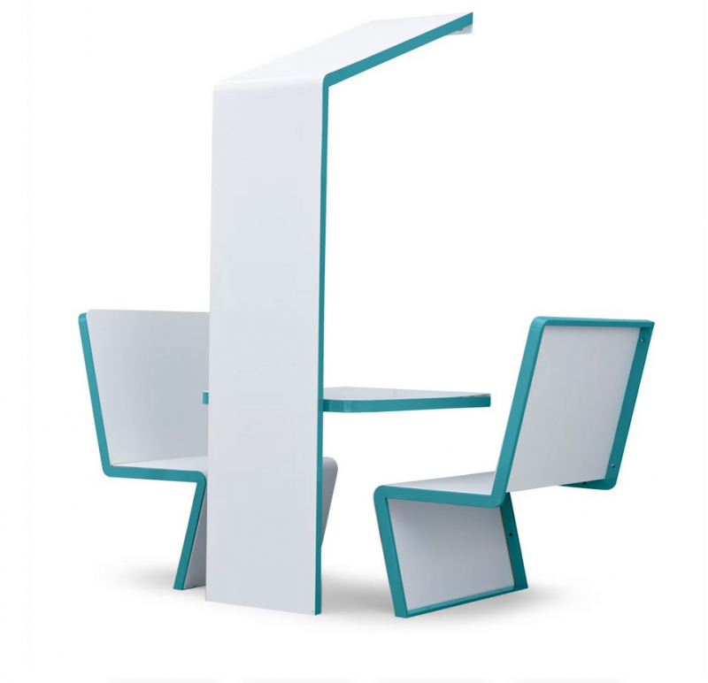 Brandschutz Sitzbank fr Tischhaus - A1 - nicht brennbar