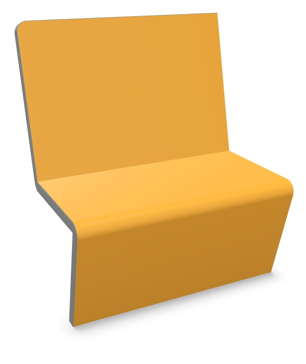 Brandschutz Sitzbank fr Tischhaus - A1 - nicht brennbar