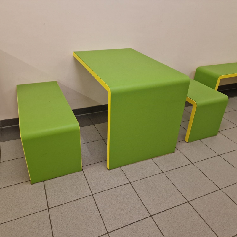 Brandschutz Sitzbank zur Wandbefestigung - A1 - nicht brennbar