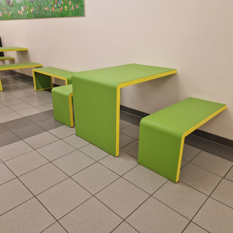 Brandschutz Sitzbank zur Wandbefestigung - A1 - nicht brennbar