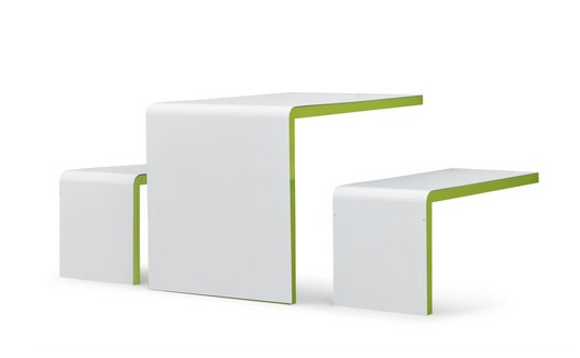 Brandschutz Tisch zur Wandbefestigung - A1 - nicht brennbar