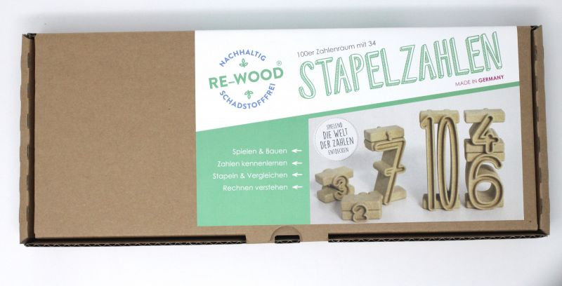 Stapelzahlen naturfarben (34 Stck)