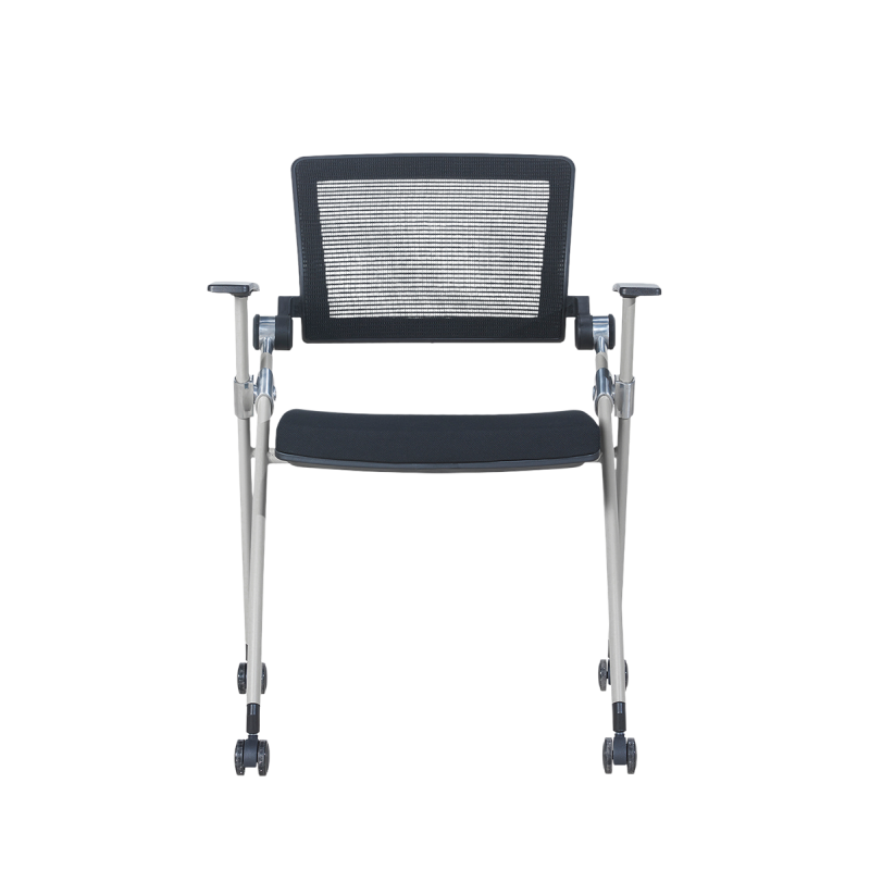 Schulungsstuhl Karl schwarz-grau