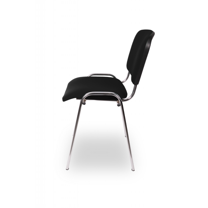 Konferenzstuhl - Besucherstuhl ISO - Kunstleder schwarz
