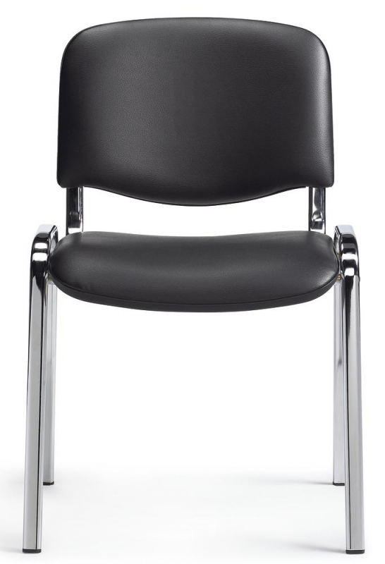 Konferenzstuhl - Besucherstuhl ISO - Kunstleder schwarz