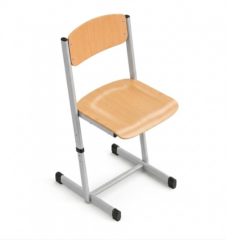 Sch�lerstuhl h�henverstellbar mit HPL Beschichtung