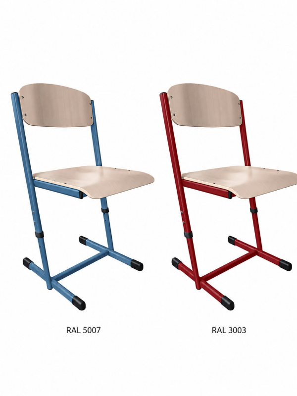 Sch�lerstuhl h�henverstellbar mit HPL Beschichtung