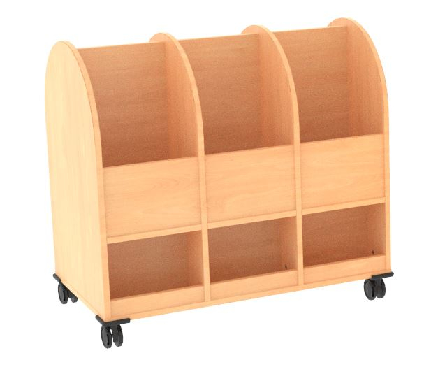 Bcherwagen, 3-reihig H-Line