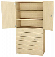 Schrank mit 2x6 Schubksten H-Line