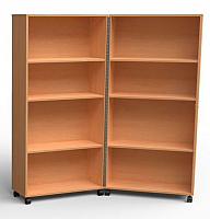 Fahrbares Doppel- Klappregal