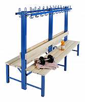 Garderoben mit doppelseitiger Sitzbank W-Line