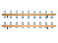 Garderoben-Hakenleiste aus Buche W-Line