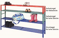 Garderoben-Schuhregal/ Aufsatzregal W-Line