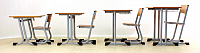 Schülertisch mit C/T-Fuß Gestell SP-Line