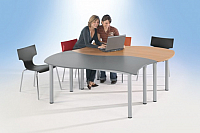 Tafelrunde Quadrat bestehend aus 2 Tischen CO-Line