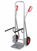 Aluminium Stuhlstapelkarre mit Vollgummibereifung