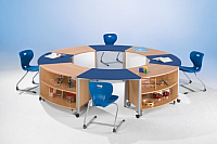 Achtelkreistisch- Set Besprechungsinsel CO-Line