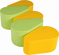 Sitzhocker - Bltenblatt einzeln