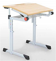 h�henverstellbarer Sch�lertisch - geteilt neigbar SP-Line