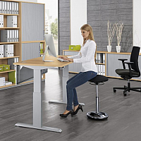 Sitz-/Stehschreibtisch Basic - hhenverstellbar