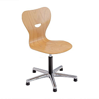 Drehstuhl mit Gewindespindel- Holzschale SP-Line