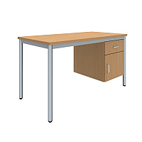 Lehrertisch mit Unterbau