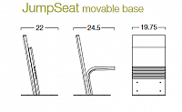 Klappstuhl- JumpSeat mit beweglicher Basis