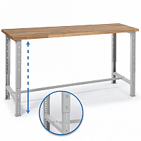 Werkbank hhenverstellbar / Breite 200 cm