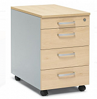 Rollcontainer mit 3 Schben + 1 Materialschublade