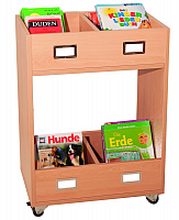 Bcherwagen- zweireihig H-Line