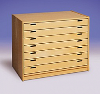 Papierschrank mit Schubksten