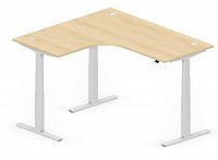 Sitz-/ Stehschreibtisch gebogen