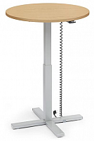 Sitz-/ Stehtisch / Bestelltisch Hhenverstellbar Rund
