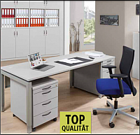 Schreibtisch 4-Fu Hhenverstellbar