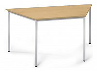 Trapeztisch mit Vierkantstahlrohr