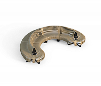 Creative Line Doppelbank-Halbkreis - 26 Sitzpltze