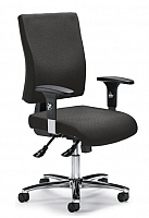 Brostuhl mit Stahl-Fukreuz verchomt