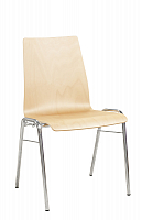 Konferenzstuhl mit Chromgestell und 3D Rckenlehne