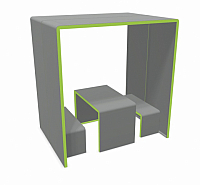 Brandschutz Cube - inkl. Tisch und Bnke - A1 - nicht brennbar