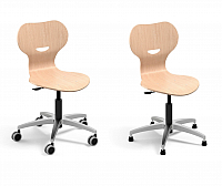 Drehstuhl mit Sicherheits-Gasfeder - fest / fahrbar M-Line