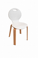 Massivholzstuhl, stapelbar