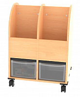 Bcherwagen, 2-reihig H-Line