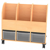 Bcherwagen, 3-reihig H-Line