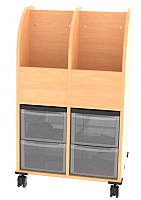 Bcherwagen, 2-reihig H-Line